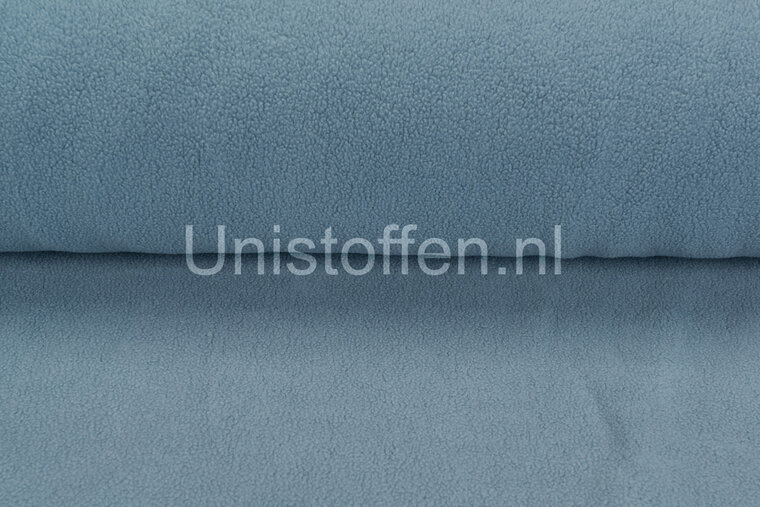 Baumwolle Fleece metal blau