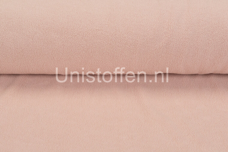 Baumwolle Fleece hell lachs