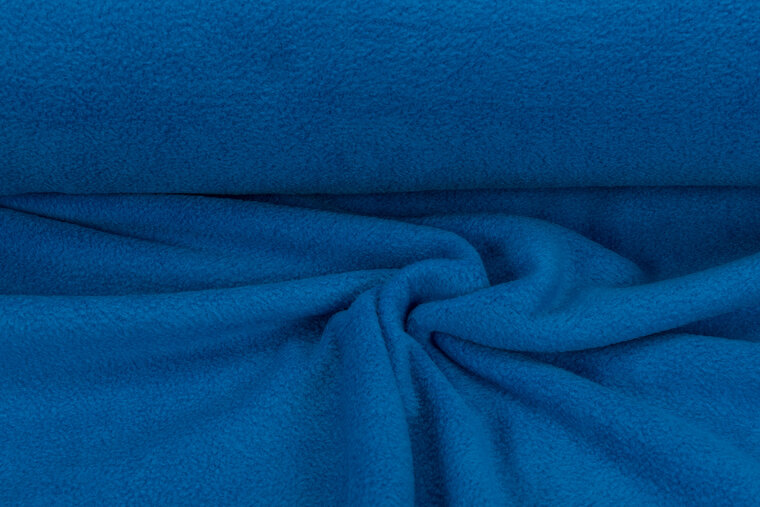 Micro Fleece anti-pilling Mittelblau