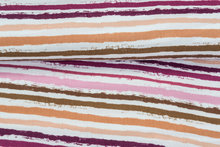 Baumwoll Musselin bedruckt big stripes lila-violett