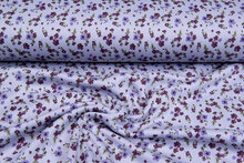 Alpenfleece bedruckt flowers lilac