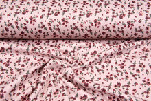 Alpenfleece bedruckt flowers pastellrosa