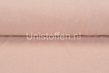 Baumwolle Fleece hell lachs