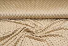 Minky fleece beige-gold